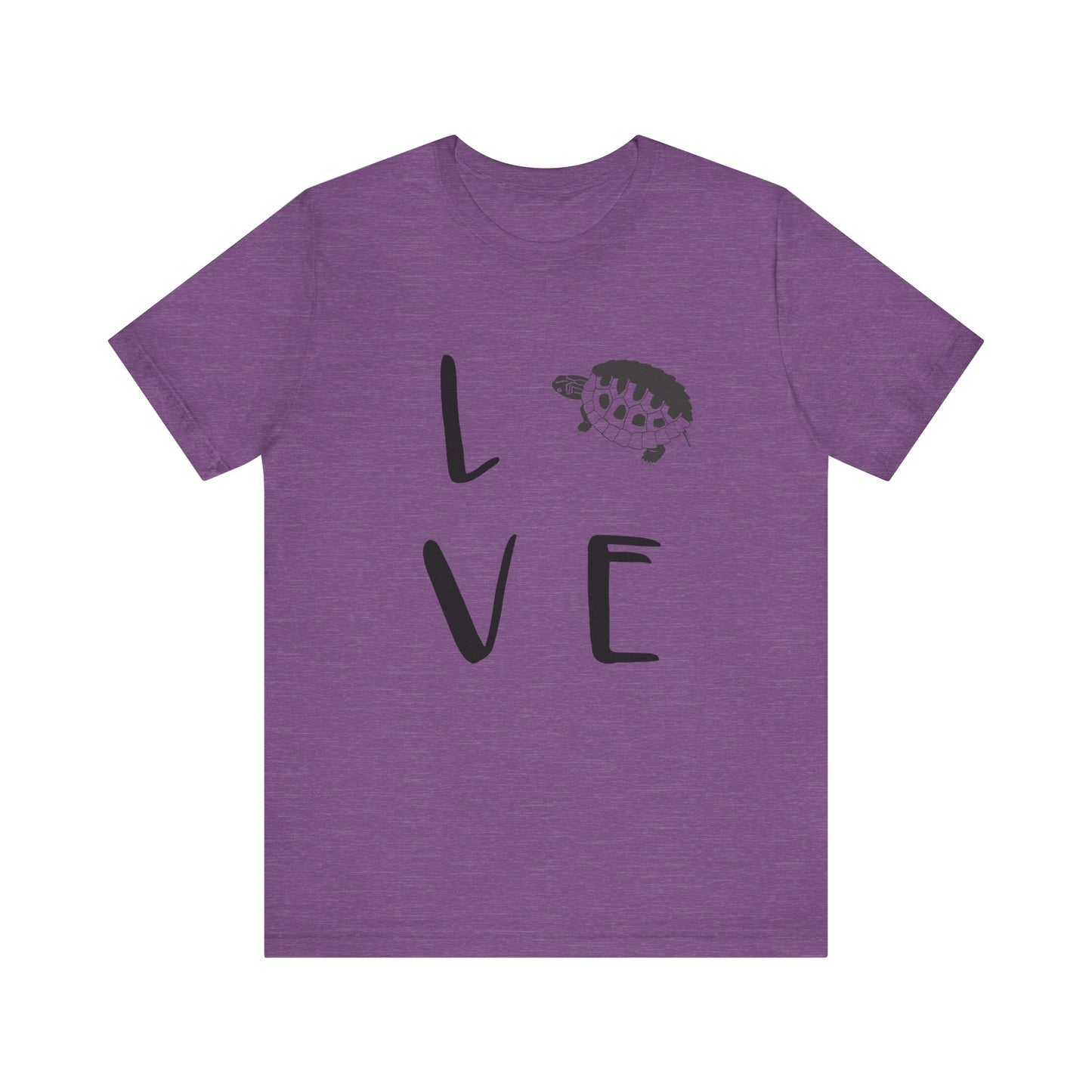 Turtle Love Unisex Jersey Tee - Casual Everyday Wear - Great for Reptile Lovers
