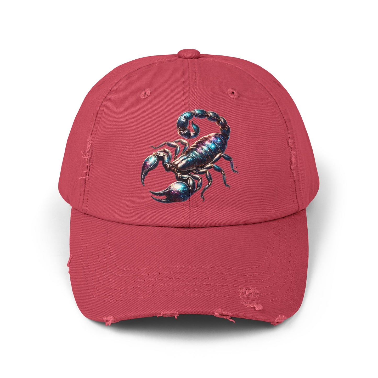 Scorpion Unisex Distressed Cap - Casual Streetwear Hat for Everyday Use - Great for Reptile Lovers