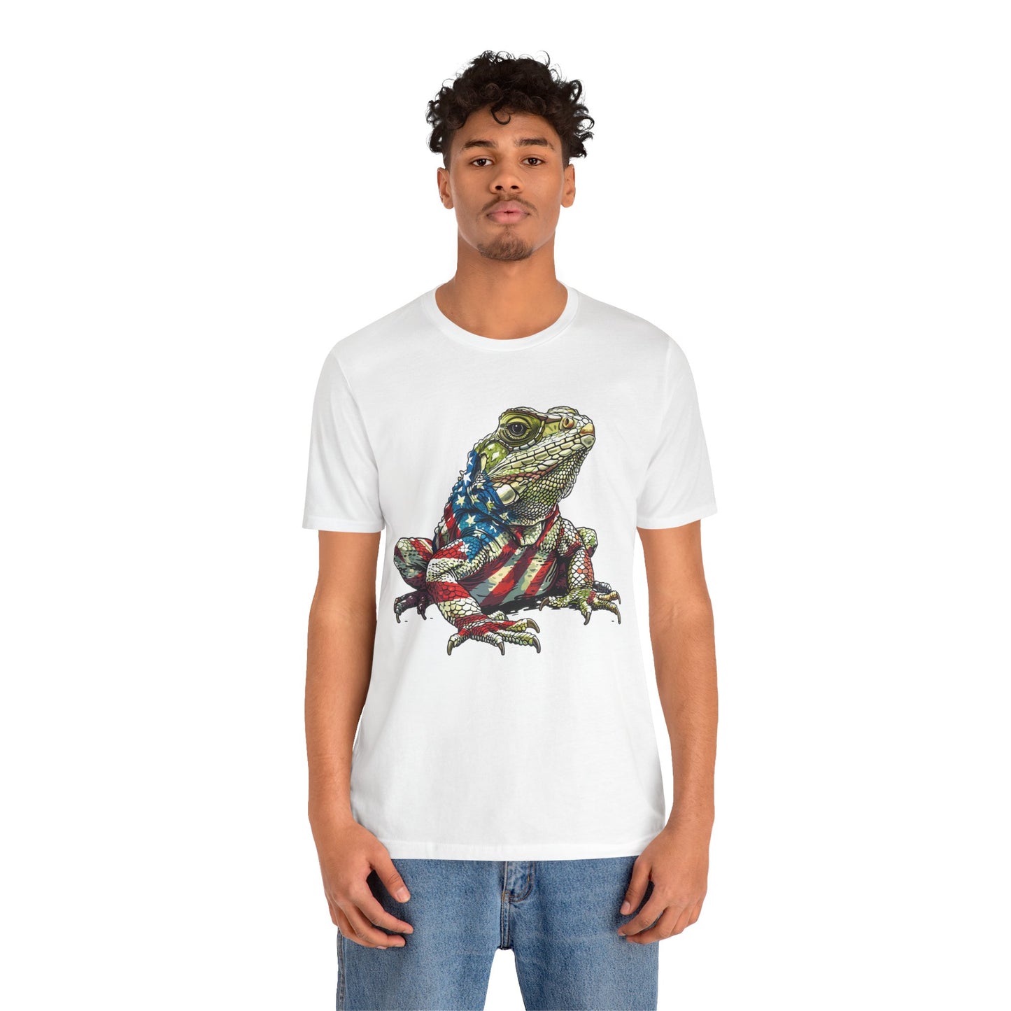 American Iquana Unisex Jersey Tee - Casual Everyday Wear - Great for Reptile Lovers