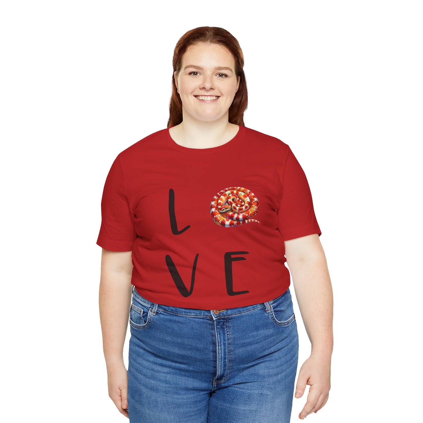 Corn Snake Love Unisex Jersey Tee - Casual Everyday Wear - Great for Reptile Lovers