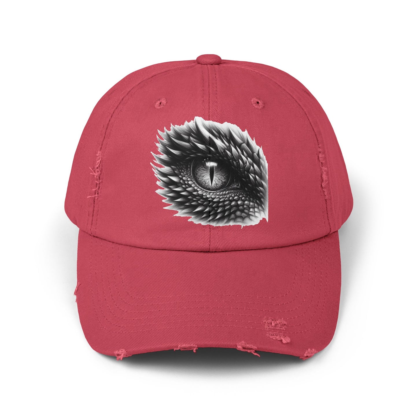 Reptile Eye Unisex Distressed Cap - Casual Streetwear Hat for Everyday Use - Great for Reptile Lovers