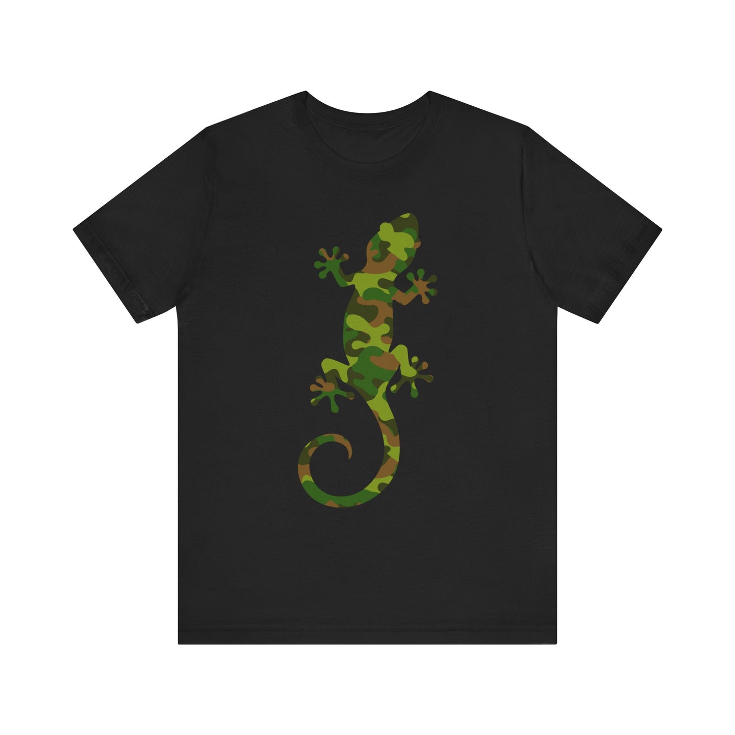 Camo Lizard Unisex Jersey Tee - Casual Everyday Wear - Great for Reptile Lovers