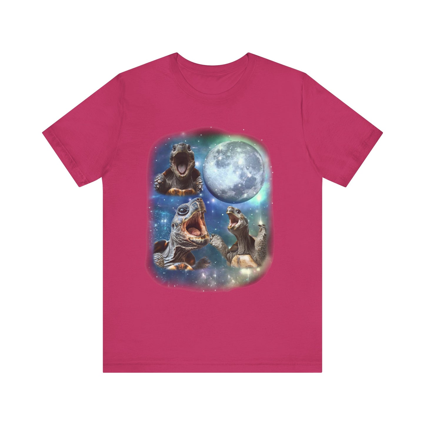 Tortoise Howling at the Moon Unisex Jersey Tee - Casual Everyday Wear - Great for Reptile Lovers