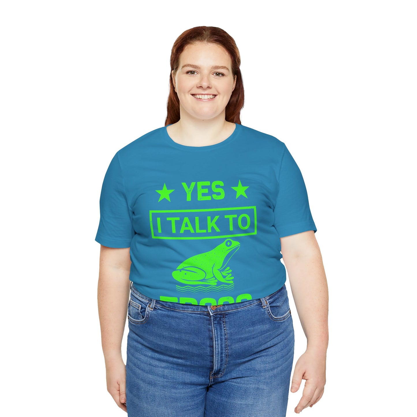 "I Talk to Frogs" Unisex Jersey Tee - Casual Everyday Wear - Great for Reptile Lovers