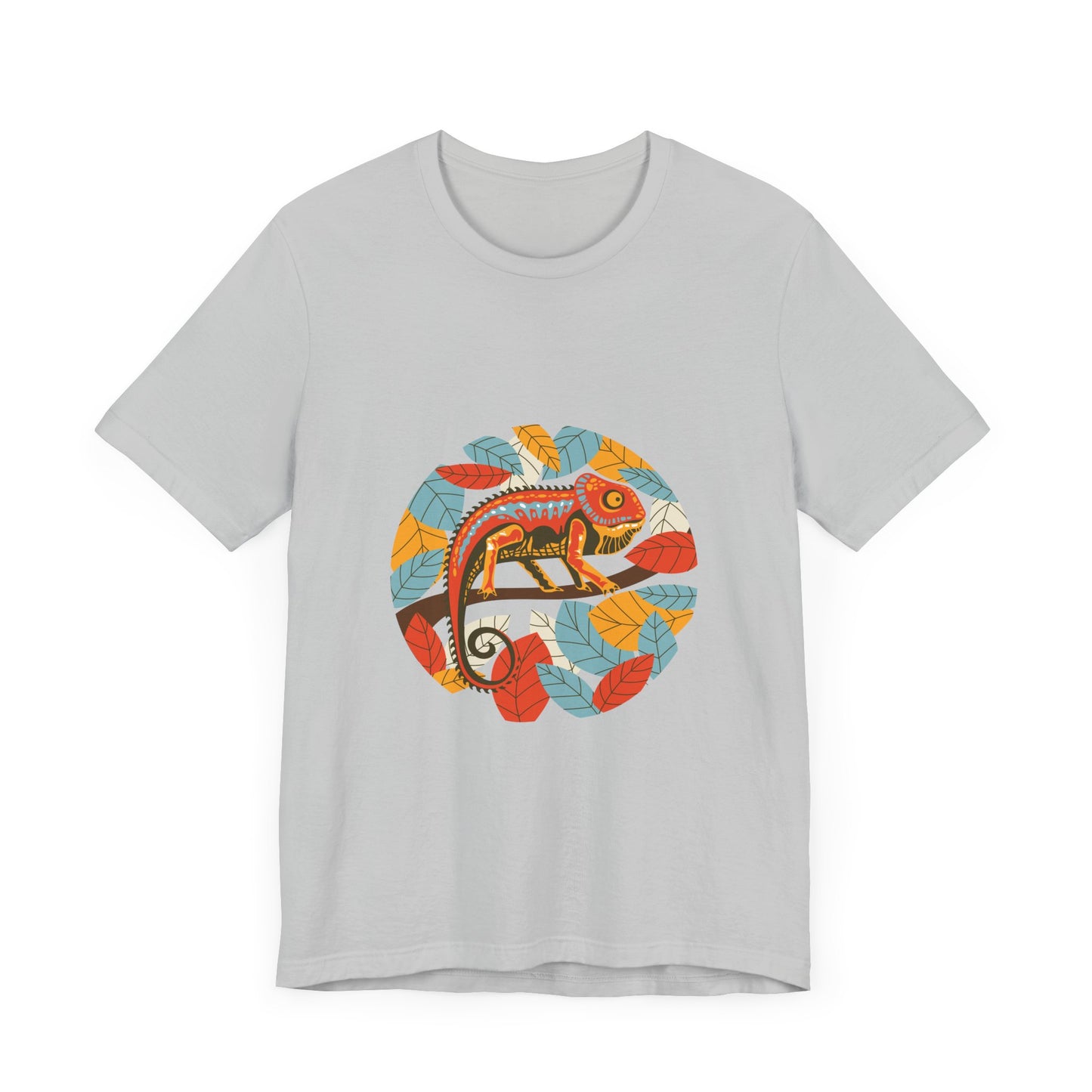 Leafy Chameleon Unisex Jersey Tee - Casual Everyday Wear - Great for Reptile Lovers