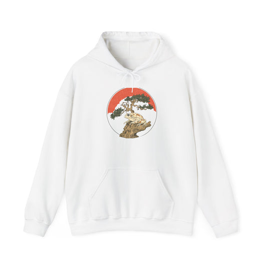 Bonsai Frog Unisex Hooded Sweatshirt with Bold Print - Great for Reptile Lovers