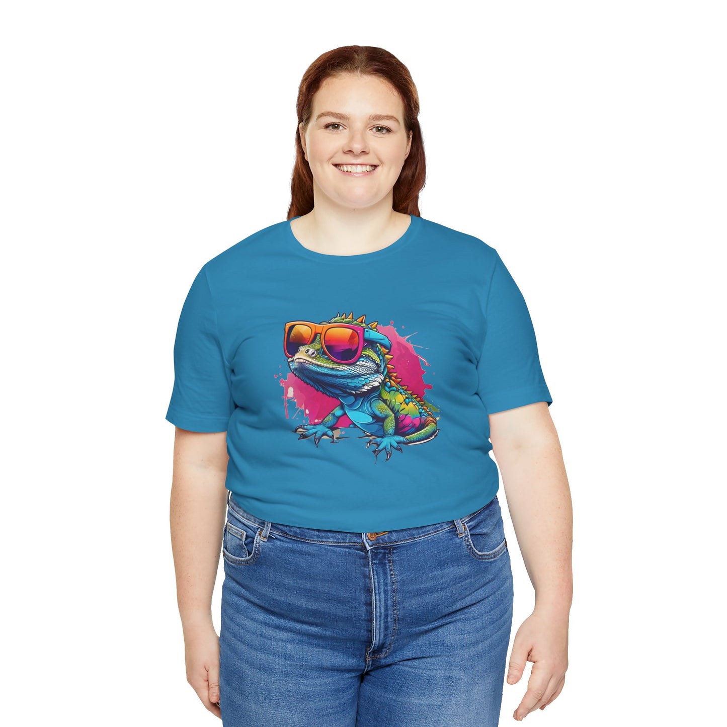 Cool Lizard Unisex Jersey Tee - Casual Everyday Wear - Great for Reptile Lovers