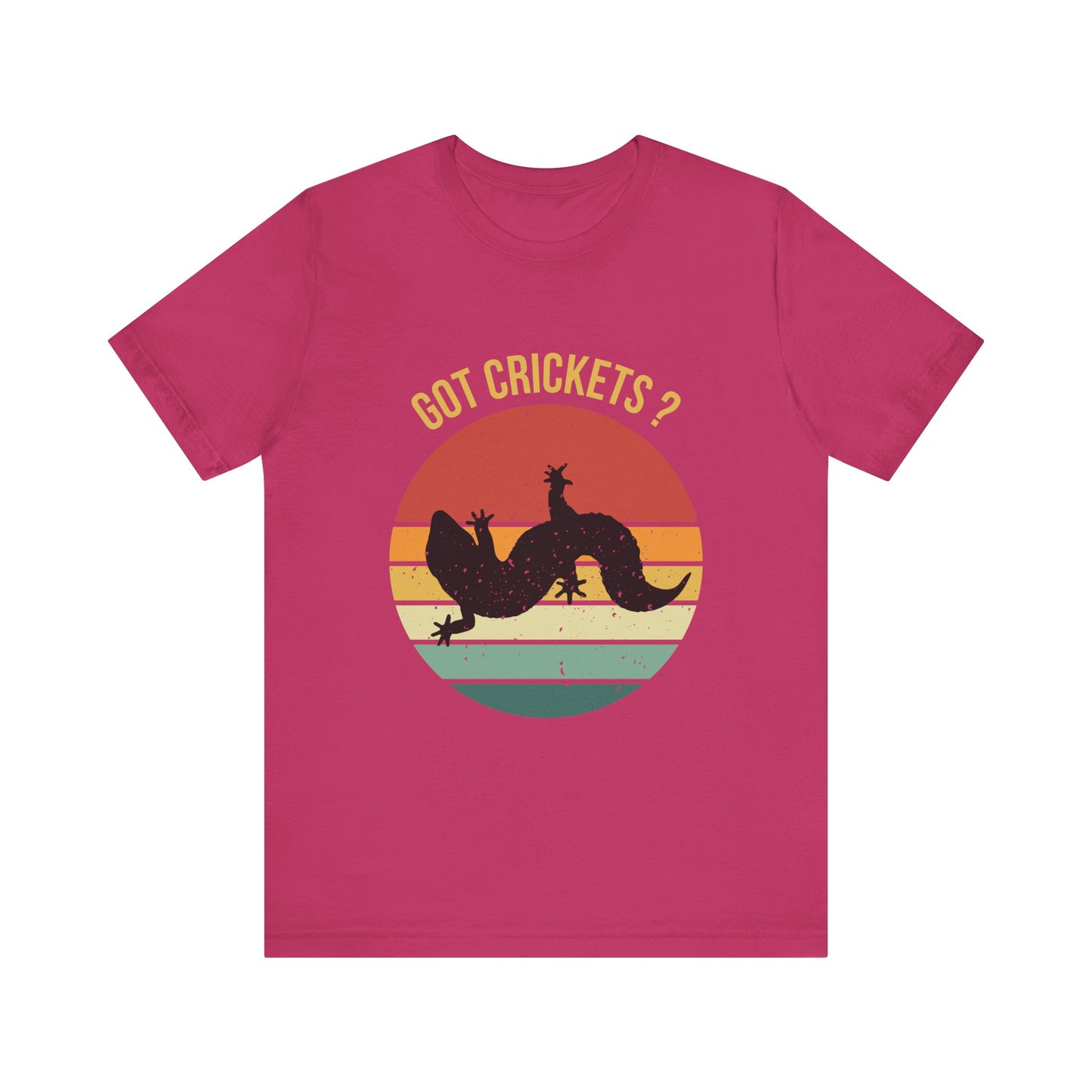 "Got Crickets" Unisex Jersey Tee - Casual Everyday Wear - Great for Reptile Lovers
