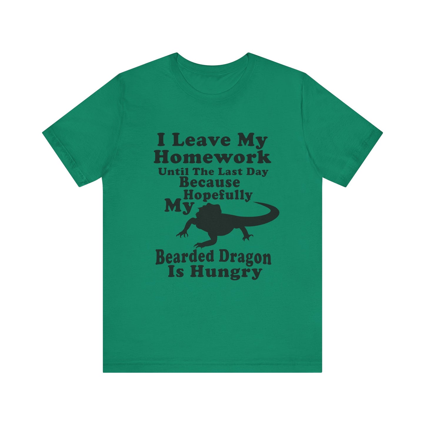 "Hopefully My Bearded Dragon is Hungry" Unisex Jersey Tee - Casual Everyday Wear - Great for Reptile Lovers