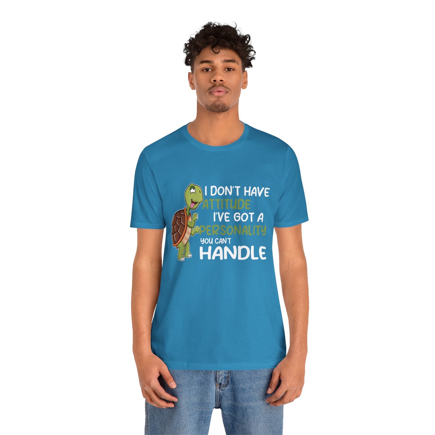 "I Don't Have Attitude" Unisex Jersey Tee - Casual Everyday Wear - Great for Reptile Lovers