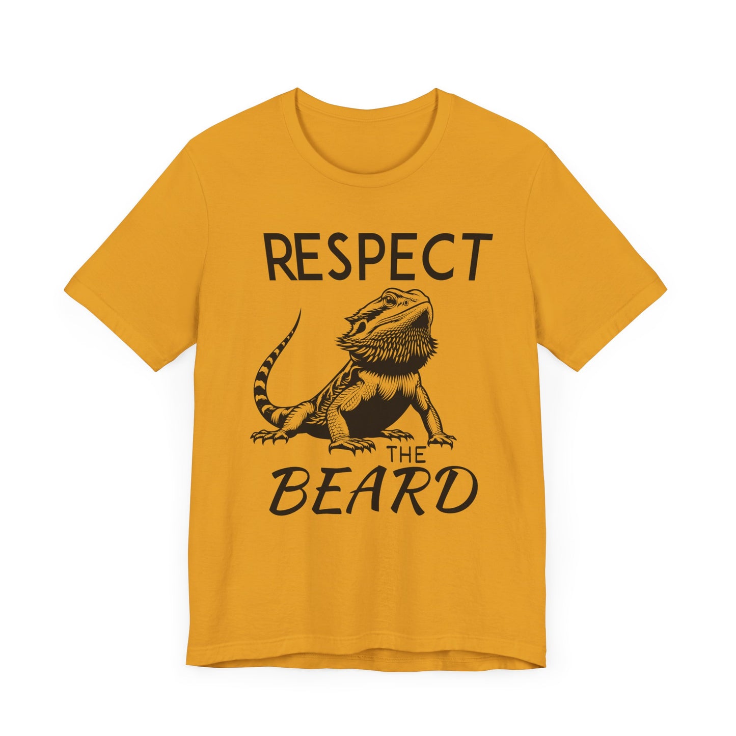 "Respect the Beard" Unisex Jersey Tee - Casual Everyday Wear - Great for Reptile Lovers