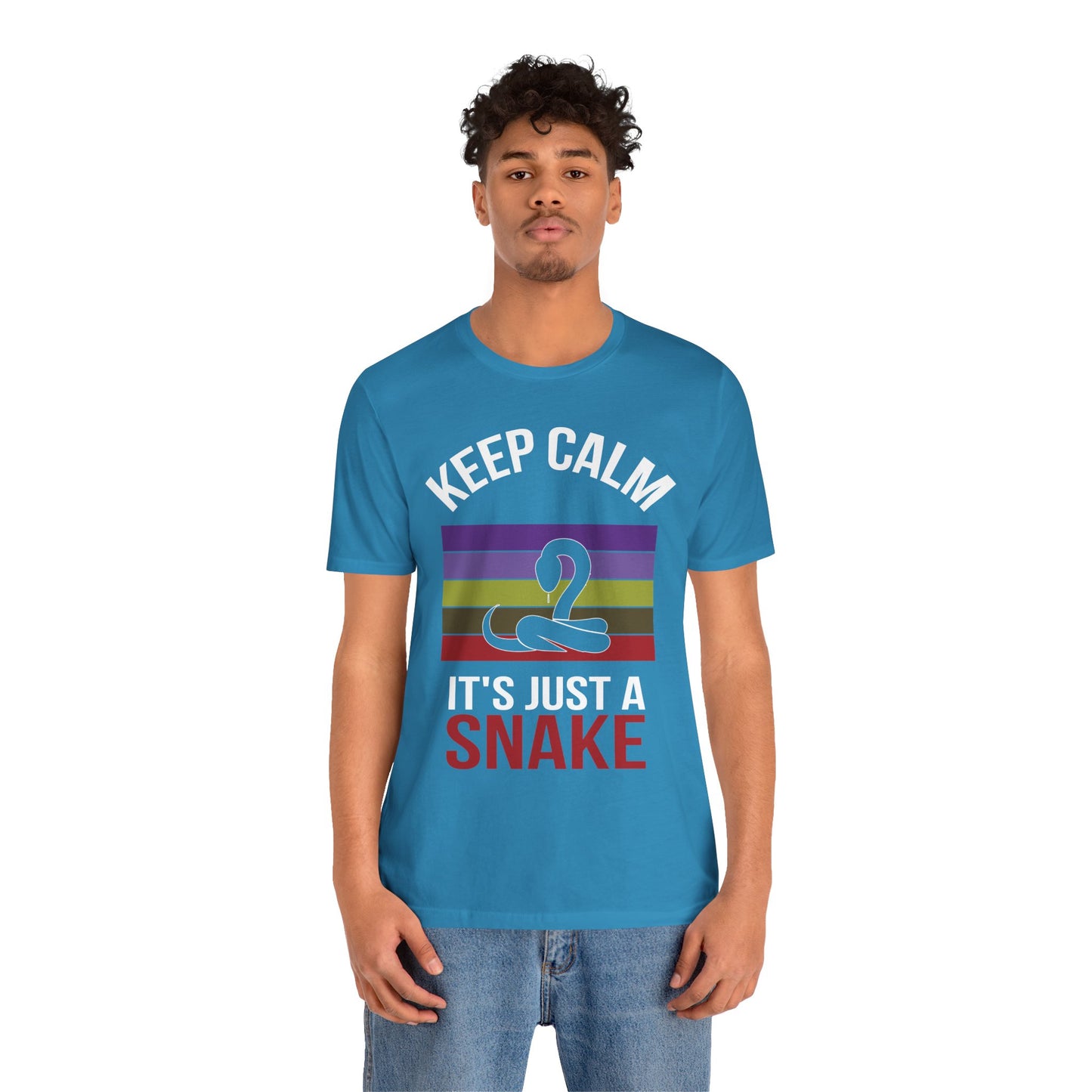 "It's Just a Snake" Unisex Jersey Tee - Casual Everyday Wear - Great for Reptile Lovers