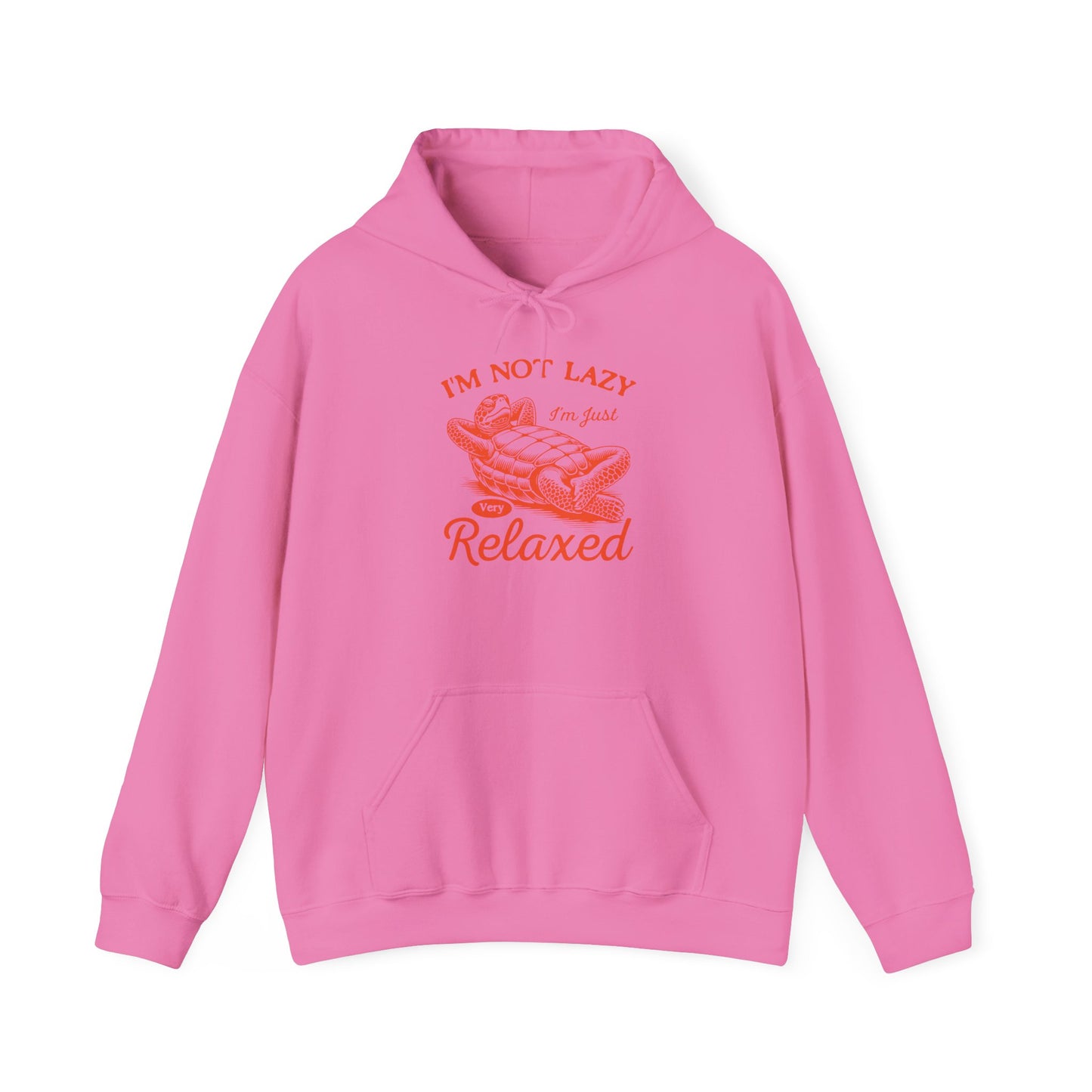 "I'm Not Lazy" Cozy Unisex Hooded Sweatshirt with Bold Print - Great for Reptile Lovers