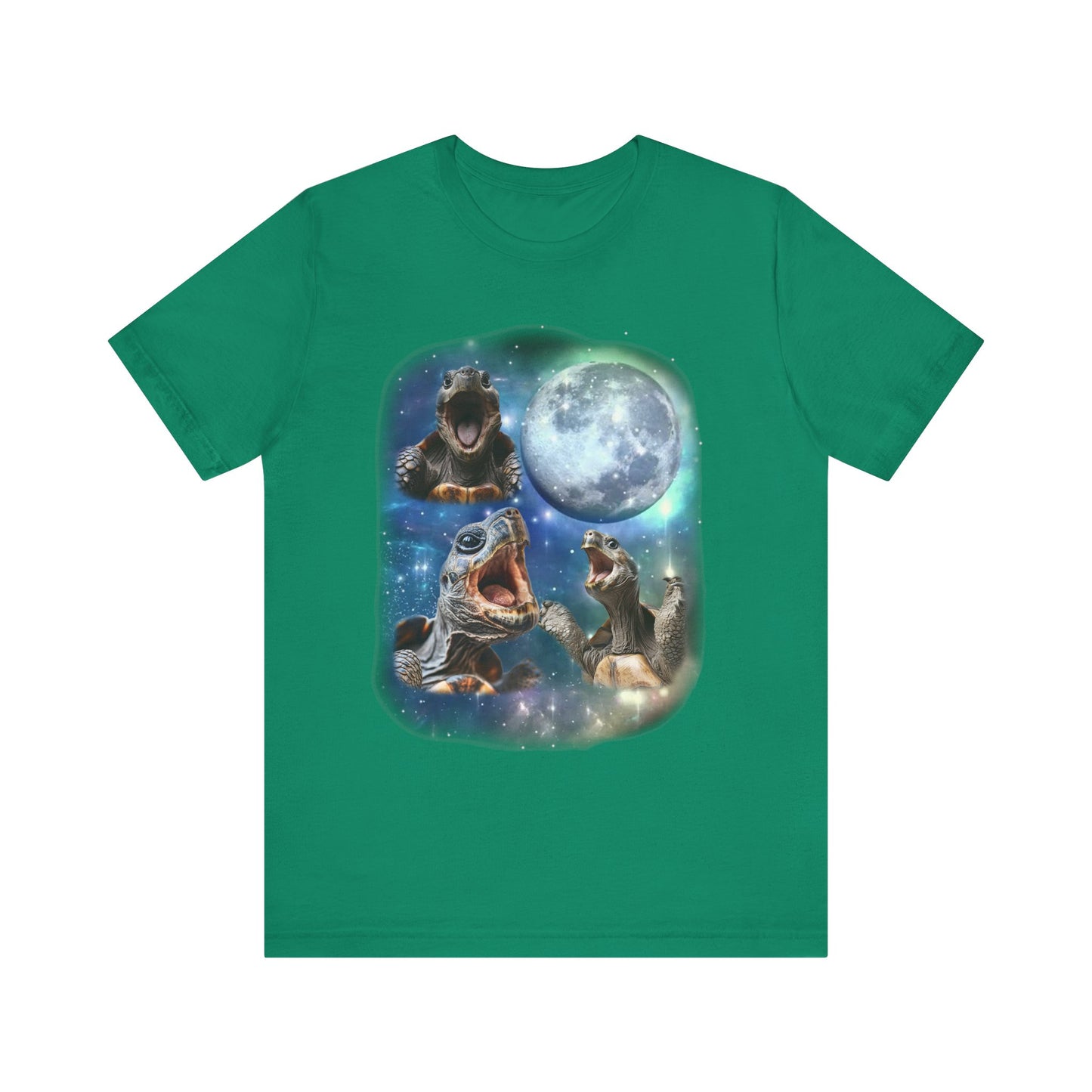 Tortoise Howling at the Moon Unisex Jersey Tee - Casual Everyday Wear - Great for Reptile Lovers
