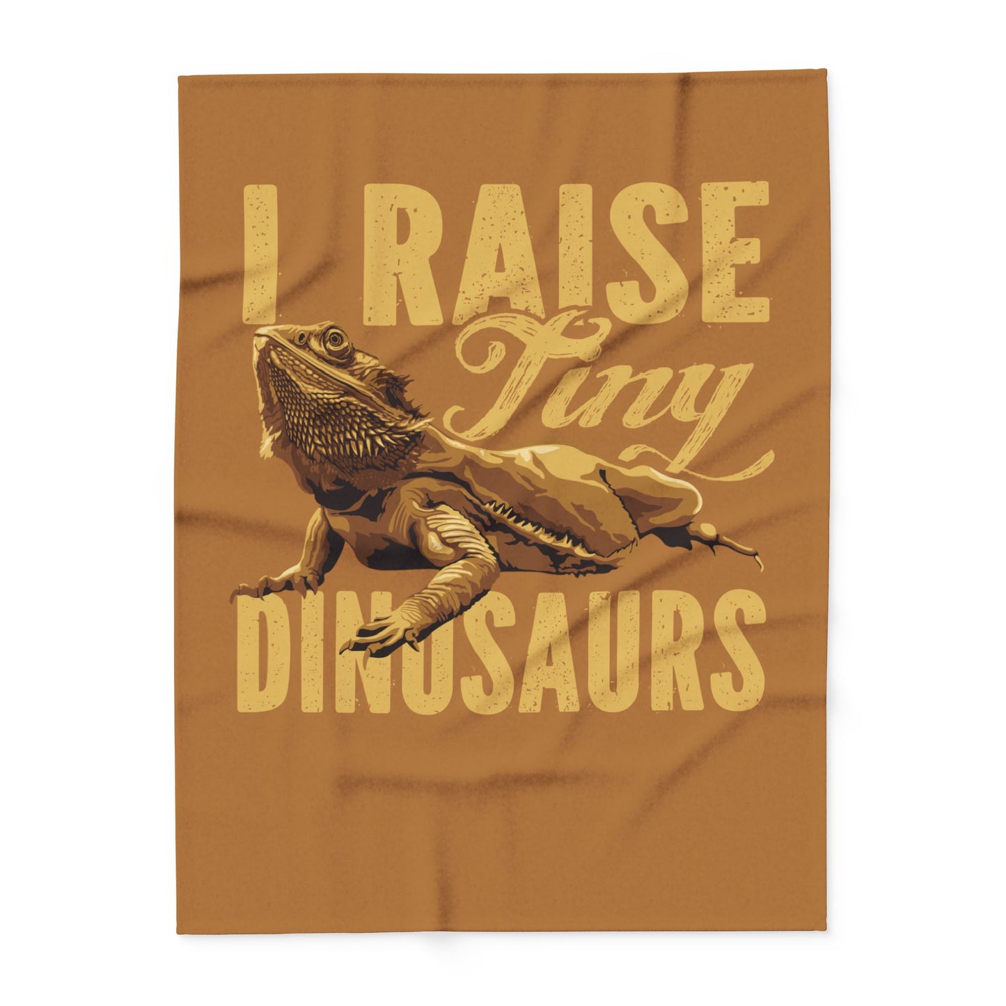 "I Raise Tiny Dinosaurs" Cozy Arctic Fleece Blanket | Perfect for Home Decor, Gifting, and Cozy Nights - Snuggle up with a Reptile