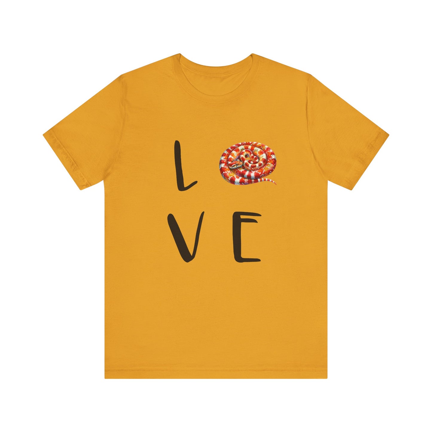 Corn Snake Love Unisex Jersey Tee - Casual Everyday Wear - Great for Reptile Lovers