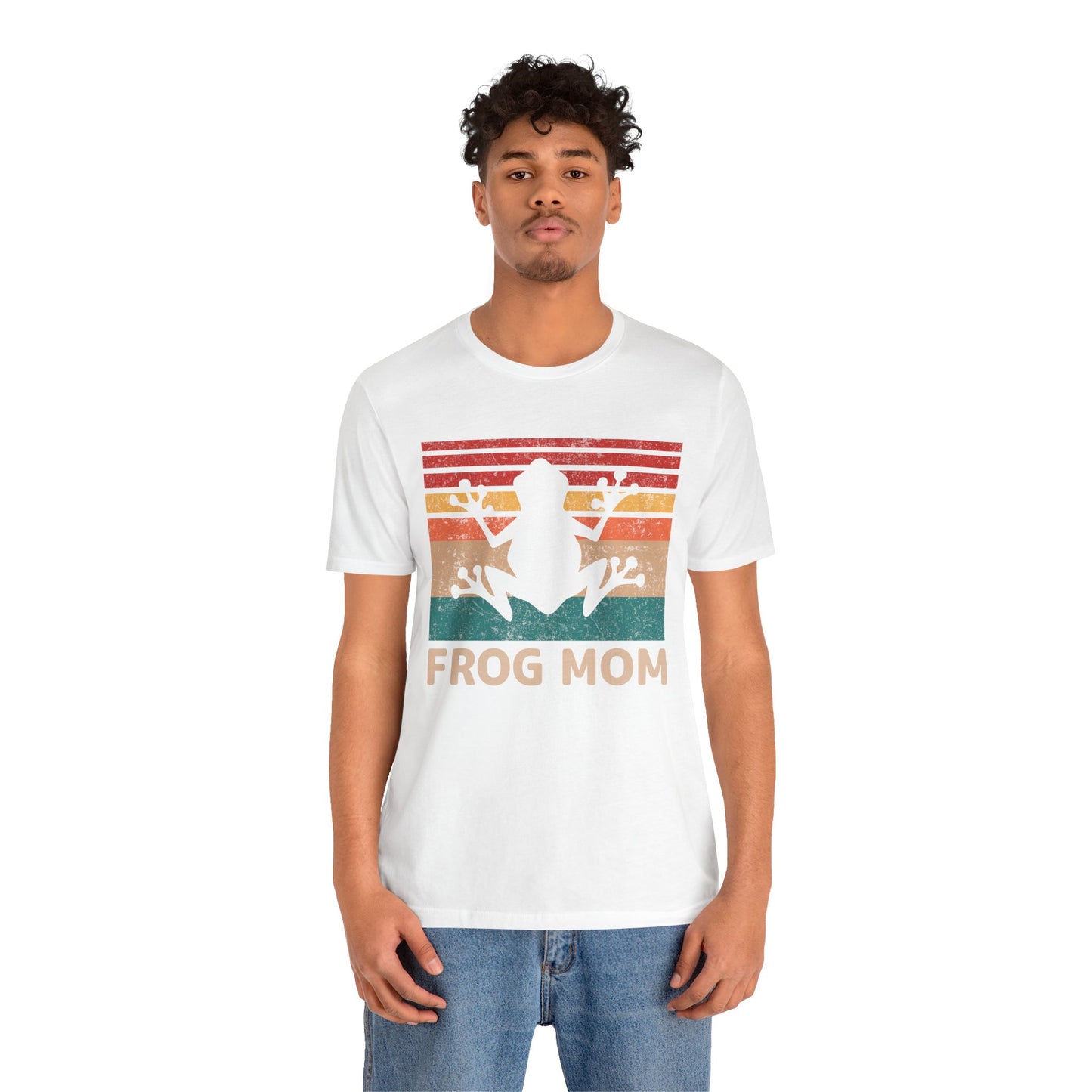 "Frog Mom" Unisex Jersey Tee - Casual Everyday Wear - Great for Reptile Lovers