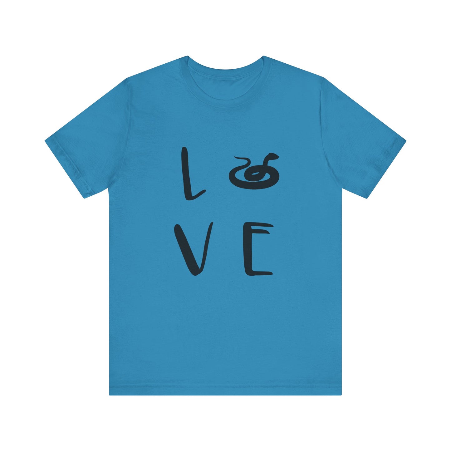 Snake Love Unisex Jersey Tee - Casual Everyday Wear - Great for Reptile Lovers