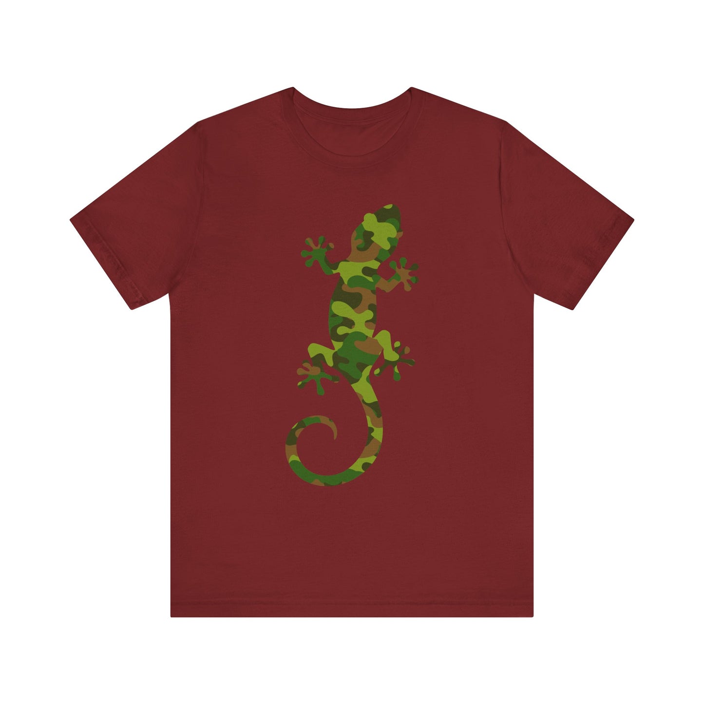 Camo Lizard Unisex Jersey Tee - Casual Everyday Wear - Great for Reptile Lovers