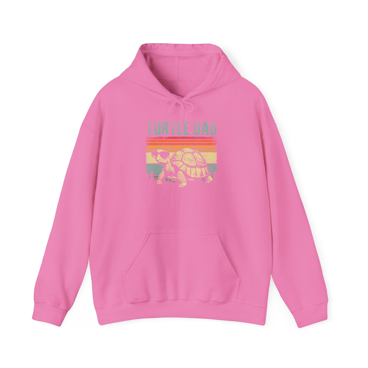 "Turtle Dad" Unisex Hooded Sweatshirt with Bold Print - Great for Reptile Lovers