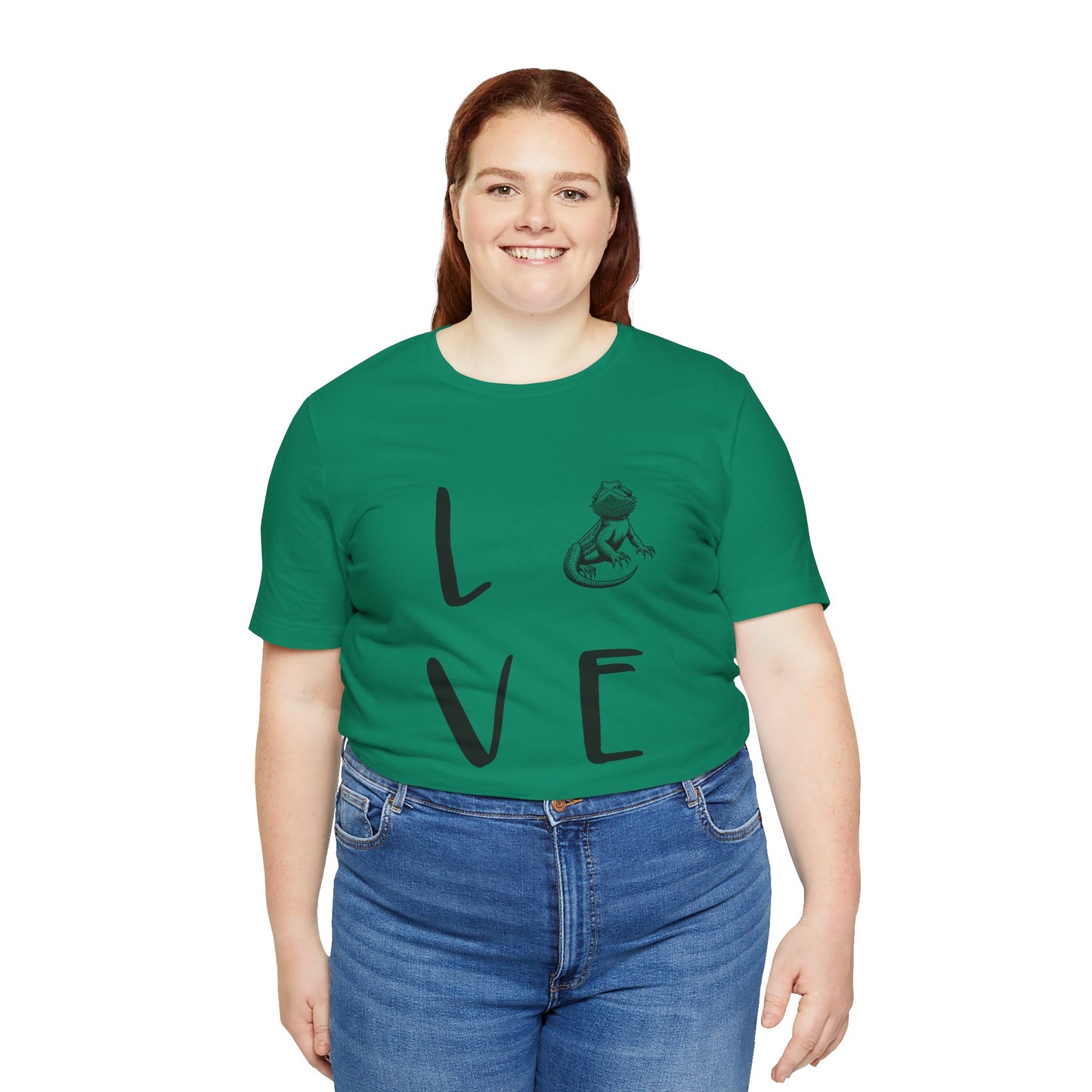 Beardie Love Unisex Jersey Tee - Casual Everyday Wear - Great for Reptile Lovers