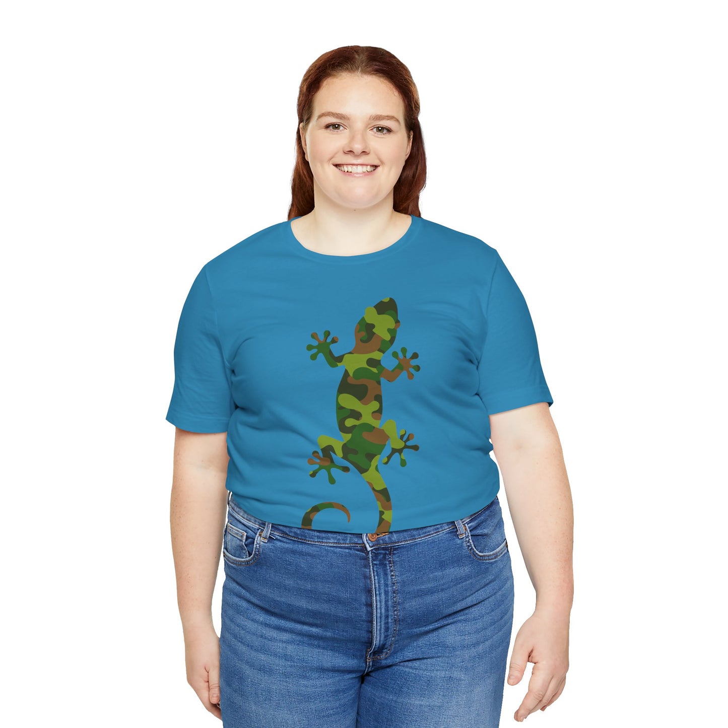 Camo Lizard Unisex Jersey Tee - Casual Everyday Wear - Great for Reptile Lovers