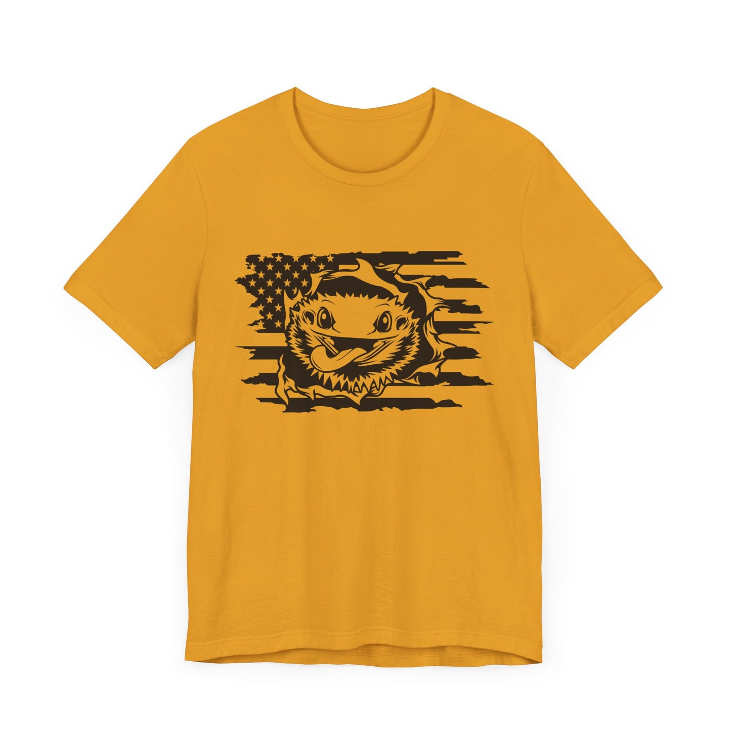 Beardie Flag Exit Unisex Jersey Tee - Casual Everyday Wear - Great for Reptile Lovers