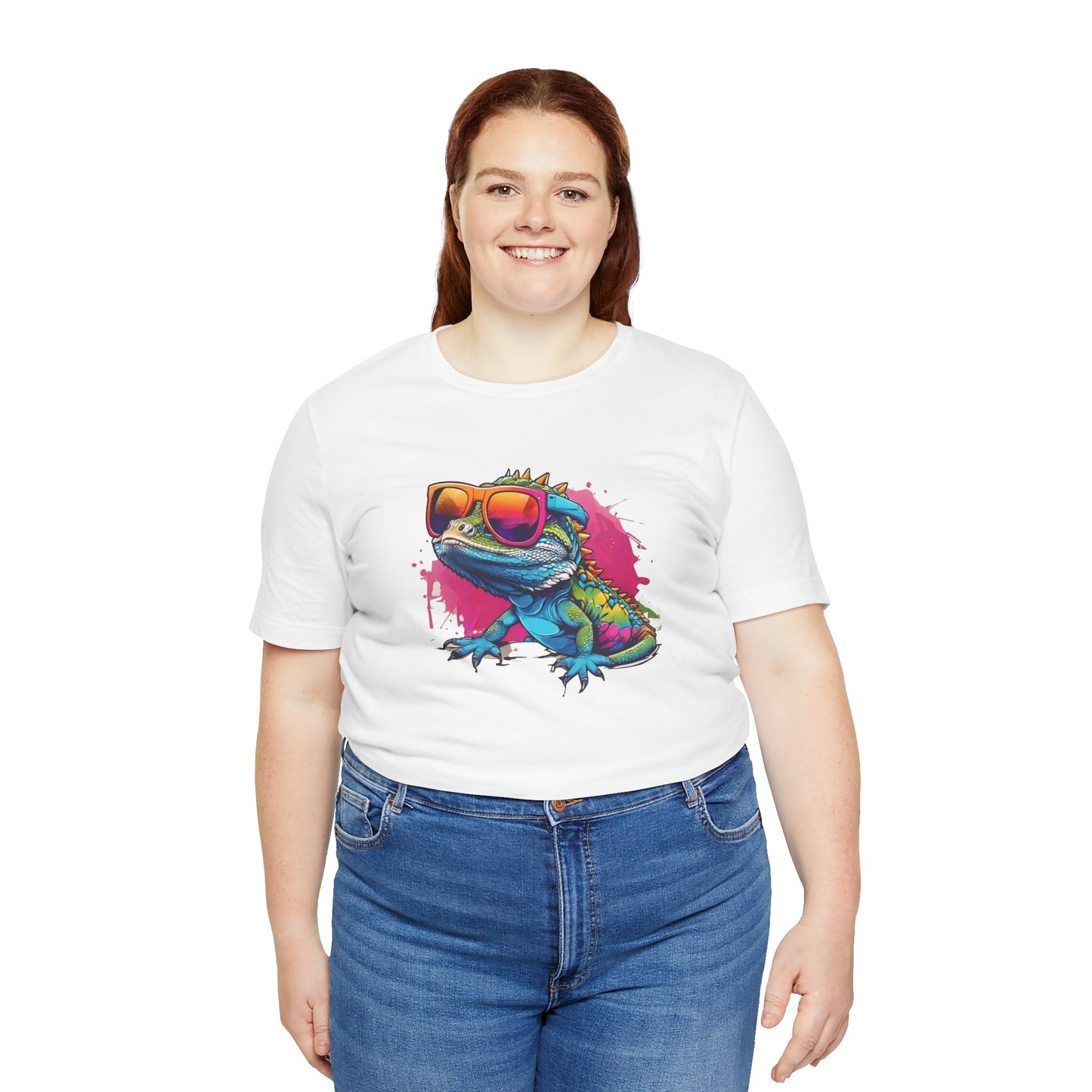 Cool Lizard Unisex Jersey Tee - Casual Everyday Wear - Great for Reptile Lovers