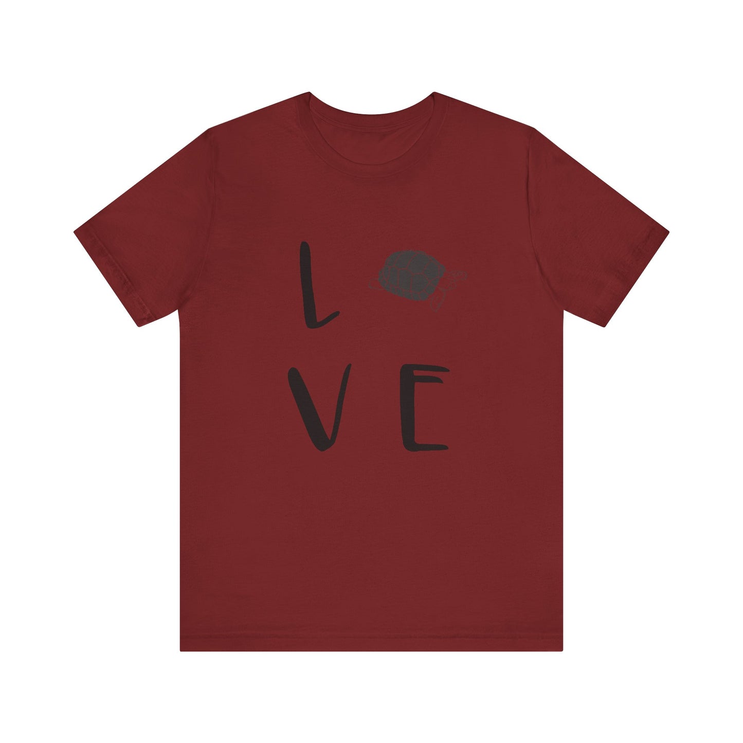 Tortoise Love Unisex Jersey Tee - Casual Everyday Wear - Great for Reptile Lovers