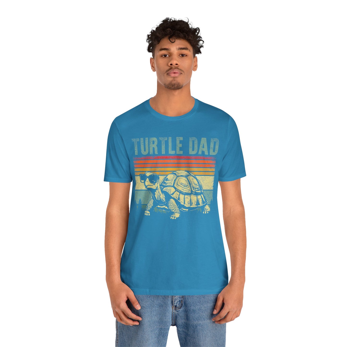 "Turtle Dad" Unisex Jersey Tee - Casual Everyday Wear - Great for Reptile Lovers