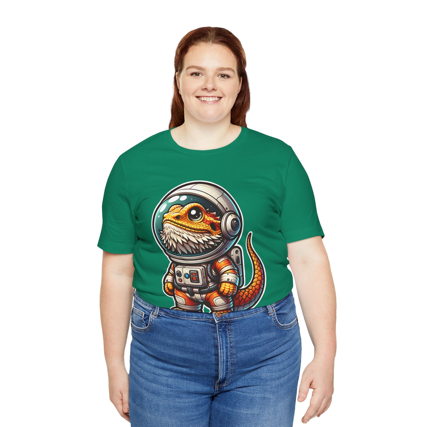 Space Beardie Unisex Jersey Tee - Casual Everyday Wear - Great for Reptile Lovers