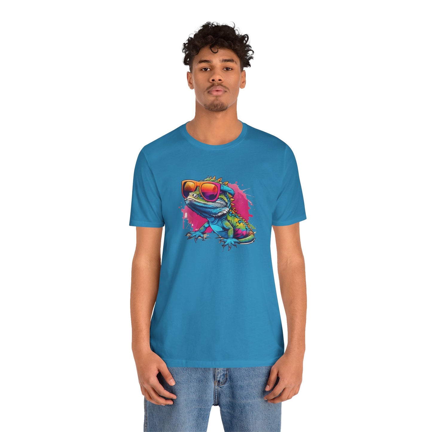 Cool Lizard Unisex Jersey Tee - Casual Everyday Wear - Great for Reptile Lovers