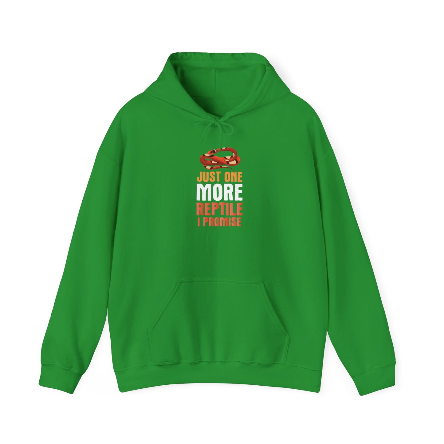 "Just One More Reptile" Unisex Hooded Sweatshirt with Bold Print - Great for Reptile Lovers