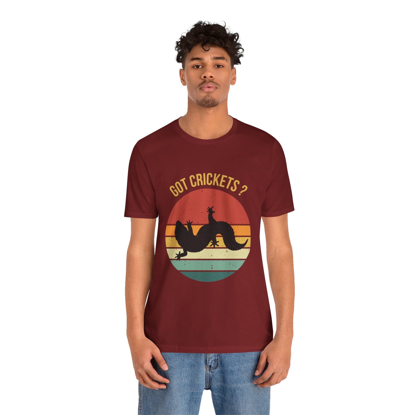 "Got Crickets" Unisex Jersey Tee - Casual Everyday Wear - Great for Reptile Lovers