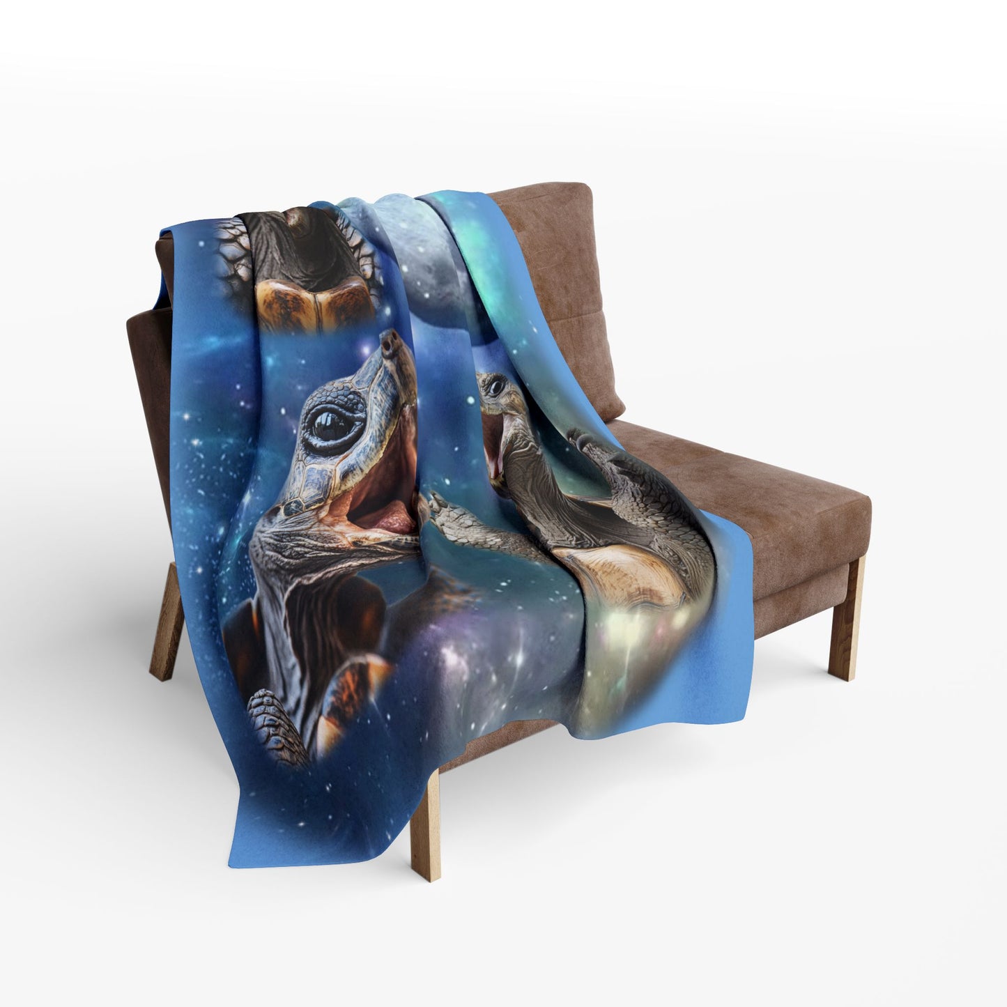 Turtles Howling at the Moon Cozy Arctic Fleece Blanket | Perfect for Home Decor, Gifting, and Cozy Nights - Snuggle up with a Reptile
