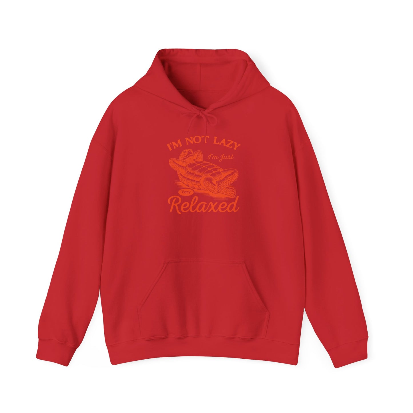"I'm Not Lazy" Cozy Unisex Hooded Sweatshirt with Bold Print - Great for Reptile Lovers