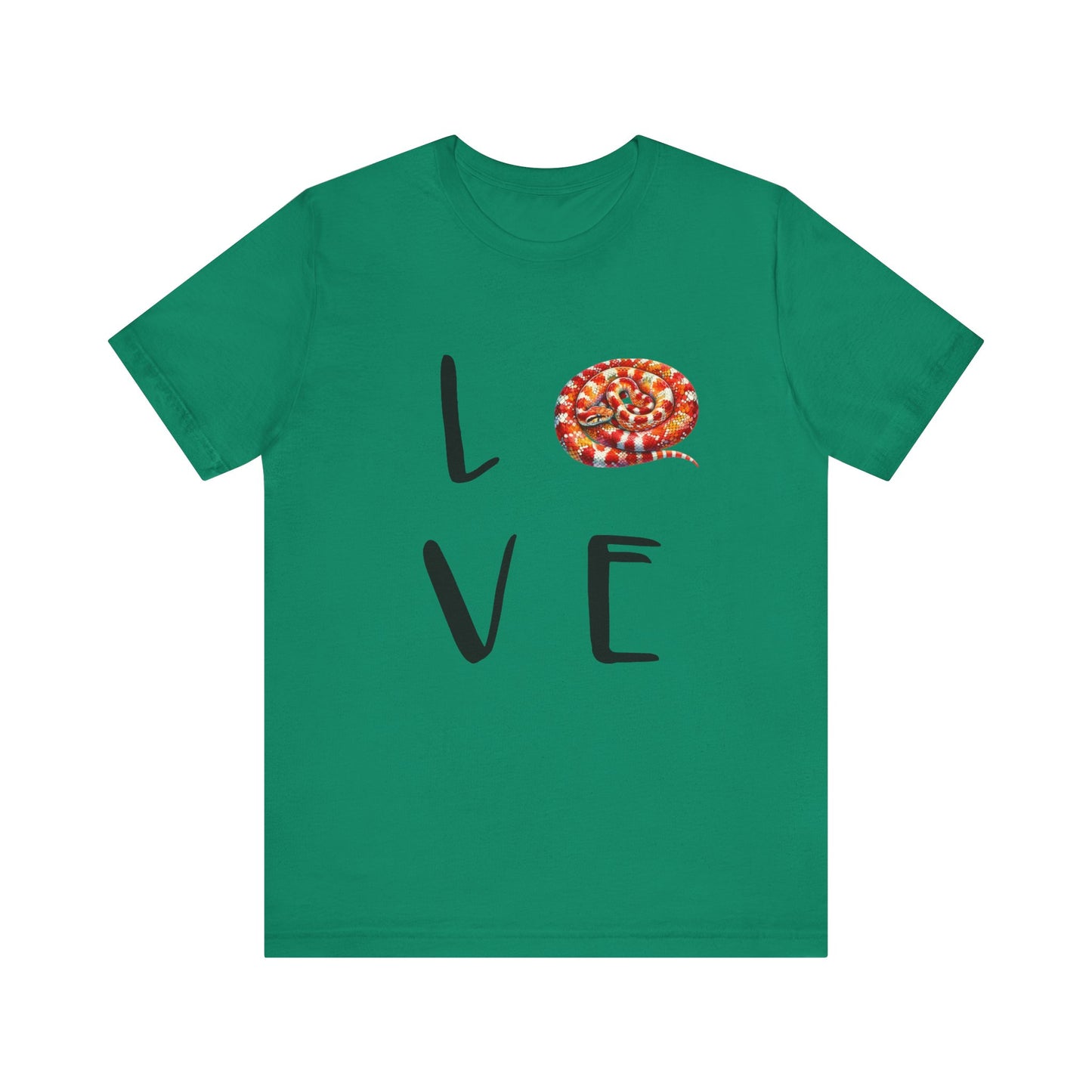 Corn Snake Love Unisex Jersey Tee - Casual Everyday Wear - Great for Reptile Lovers