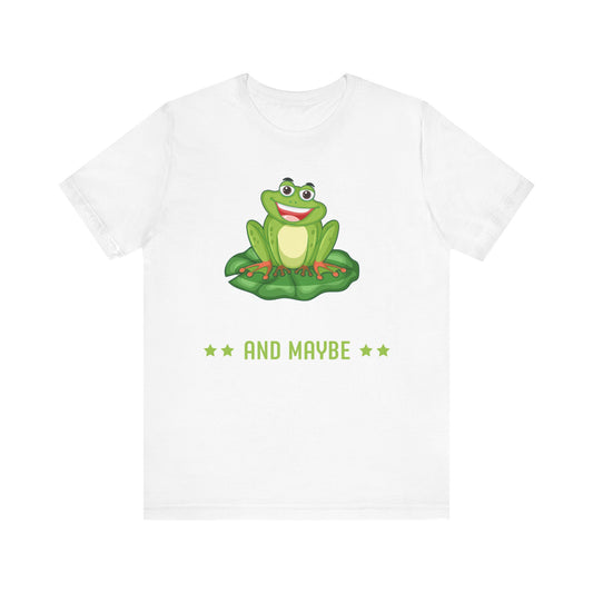 "Frogs and Maybe 3 People" Unisex Jersey Tee - Casual Everyday Wear - Great for Frog Lovers