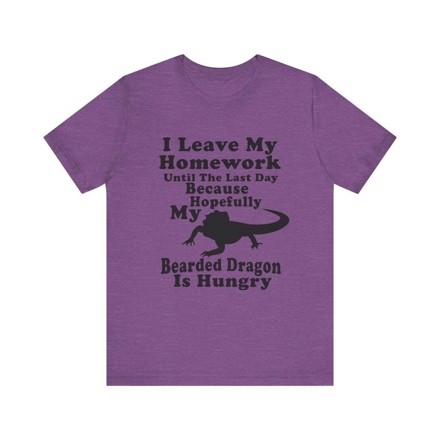 "Hopefully My Bearded Dragon is Hungry" Unisex Jersey Tee - Casual Everyday Wear - Great for Reptile Lovers