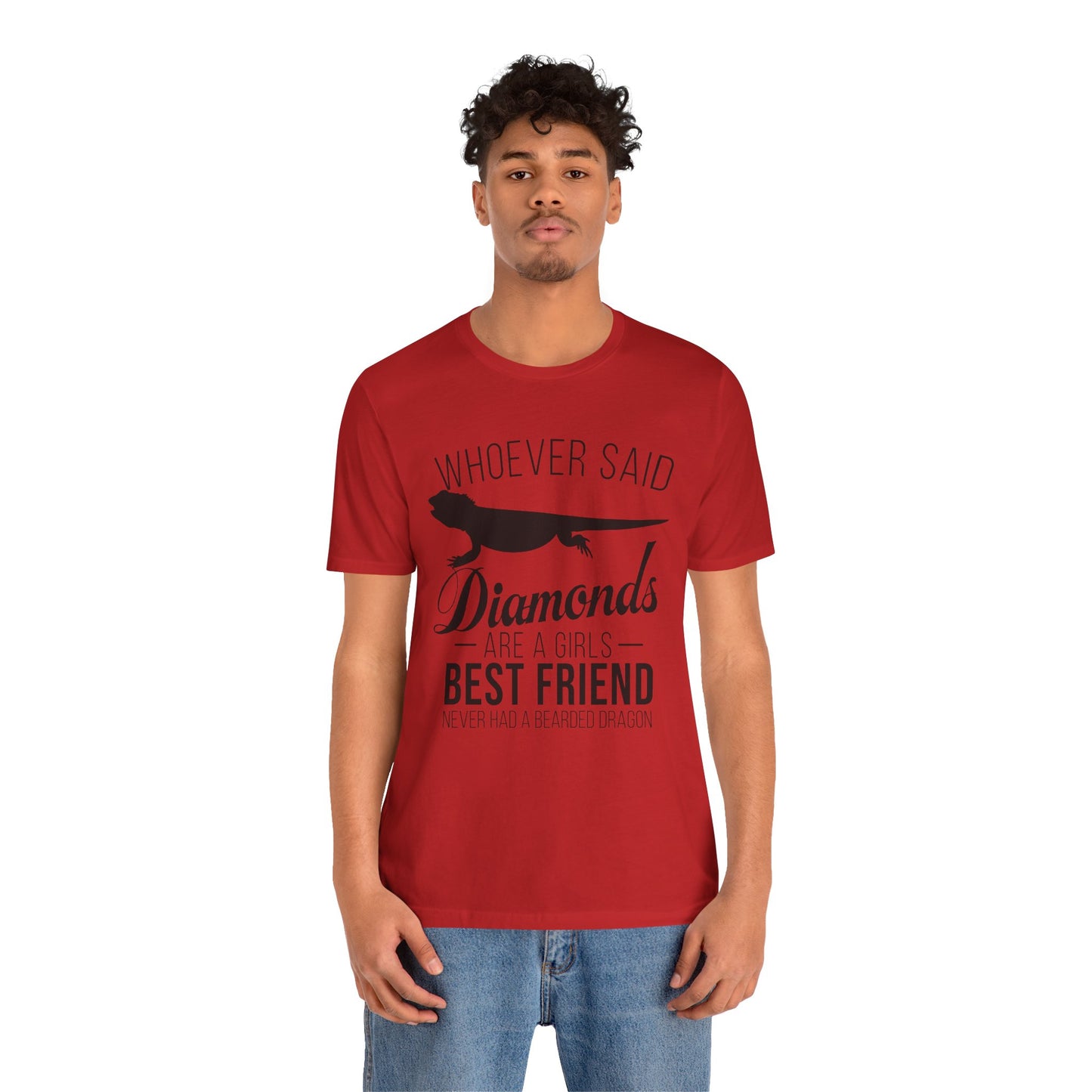 Dragons Are a Girl's Best Friend Unisex Jersey Tee - Casual Everyday Wear - Great for Reptile Lovers