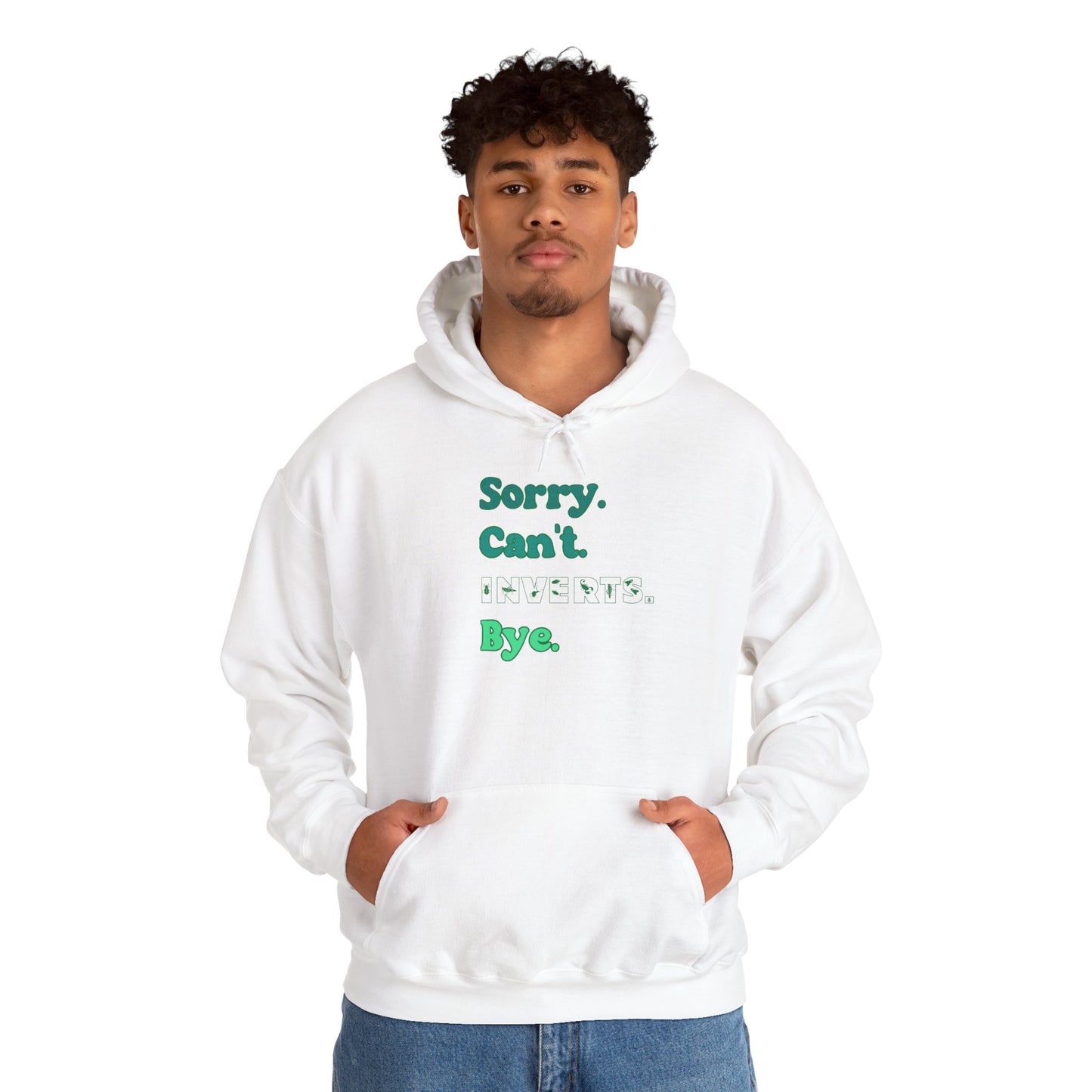 "Sorry Can't Insects Bye" Cozy Unisex Hooded Sweatshirt with Bold Print - Great for Insect Lovers