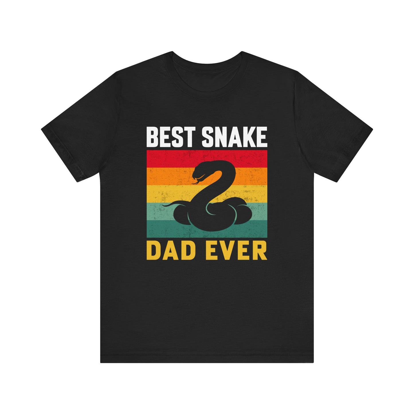 "Best Snake Dad" Unisex Jersey Tee - Casual Everyday Wear - Great for Reptile Lovers