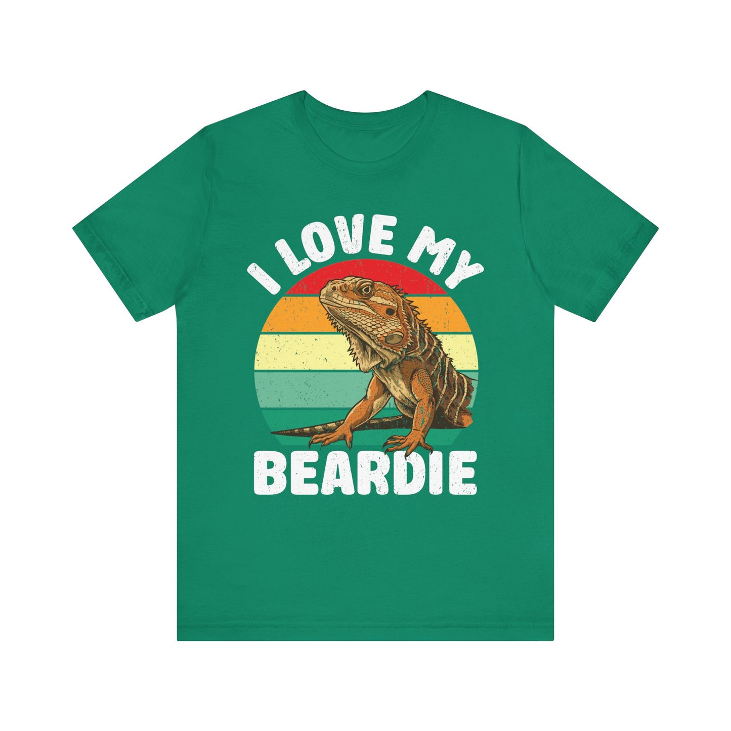 "I Love My Beardie" Unisex Jersey Tee - Casual Everyday Wear - Great for Reptile Lovers