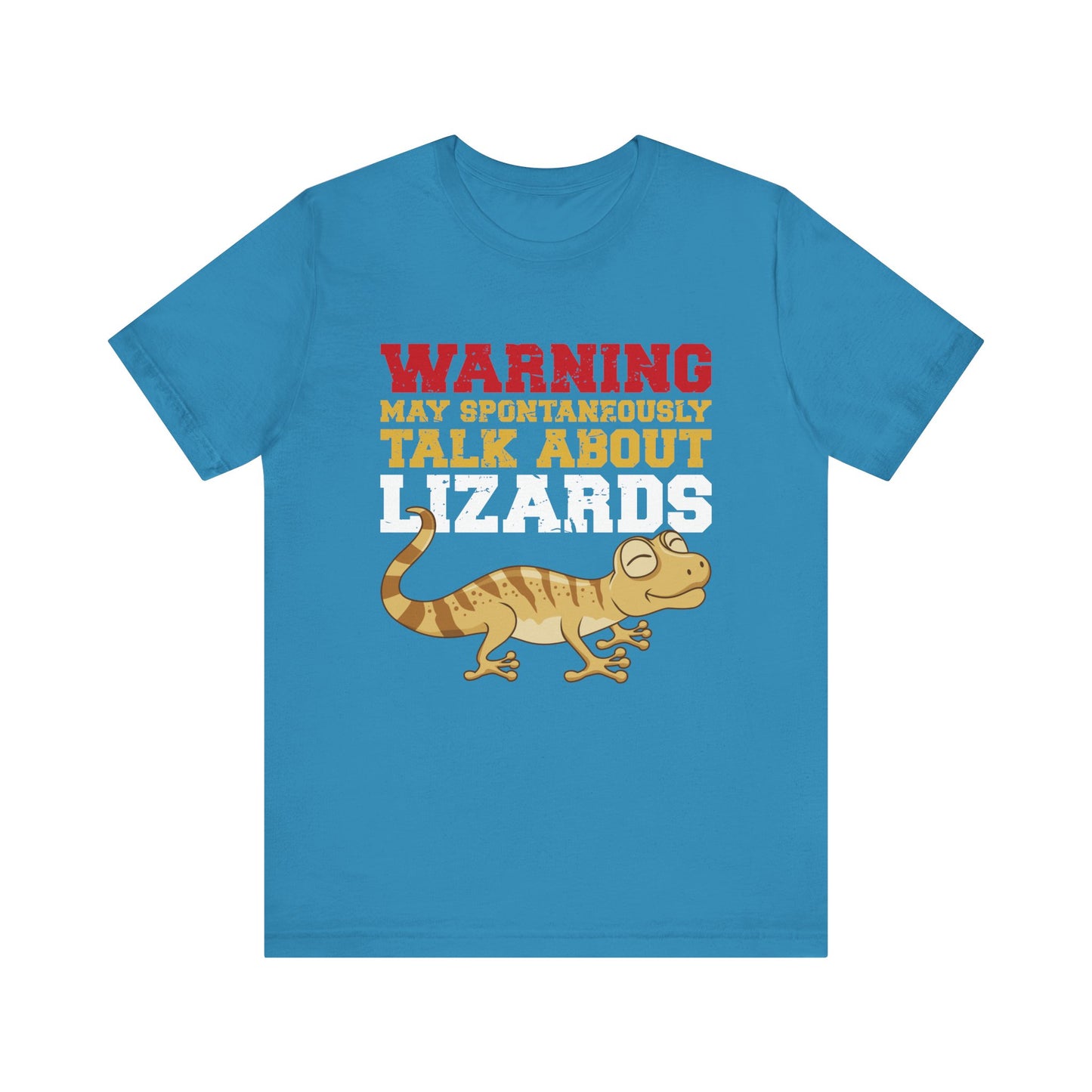 "May Talk About Lizards" Unisex Jersey Tee - Casual Everyday Wear - Great for Reptile Lovers