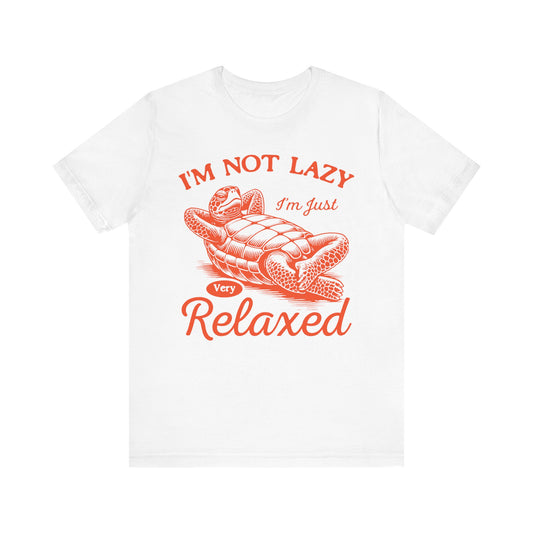 "I'm Not Lazy" Unisex Jersey Tee - Casual Everyday Wear - Great for Reptile Lovers