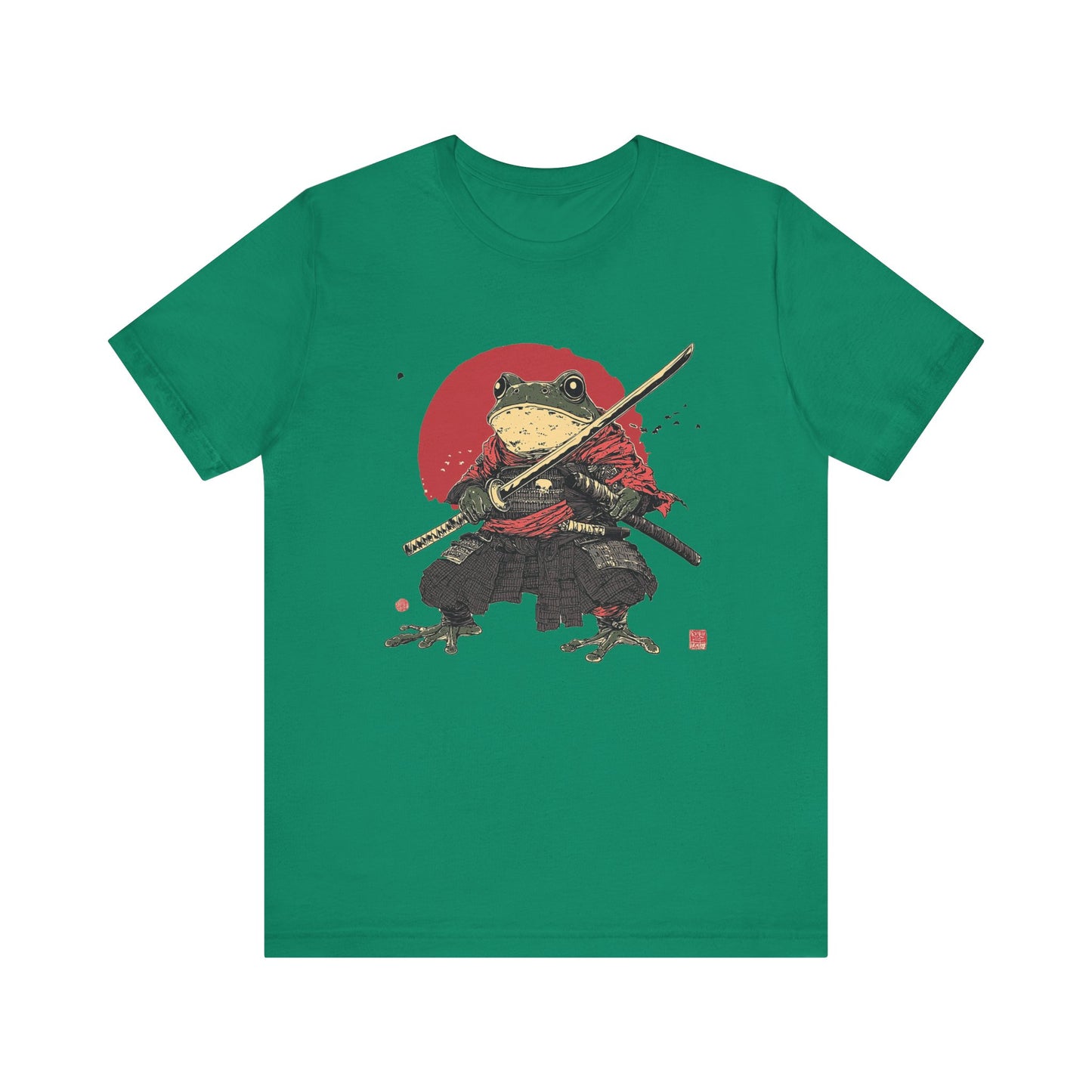 Samurai Frog Unisex Jersey Tee - Casual Everyday Wear - Great for Reptile Lovers