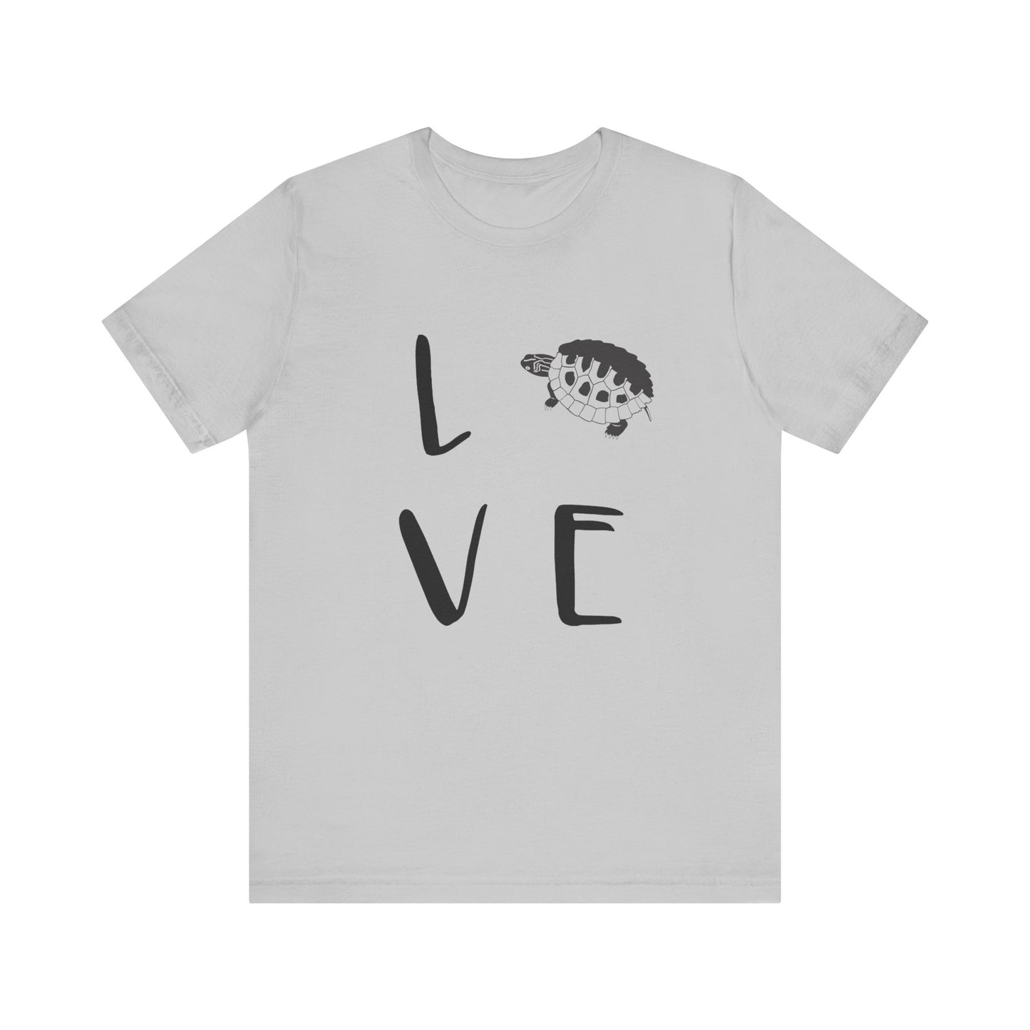 Turtle Love Unisex Jersey Tee - Casual Everyday Wear - Great for Reptile Lovers