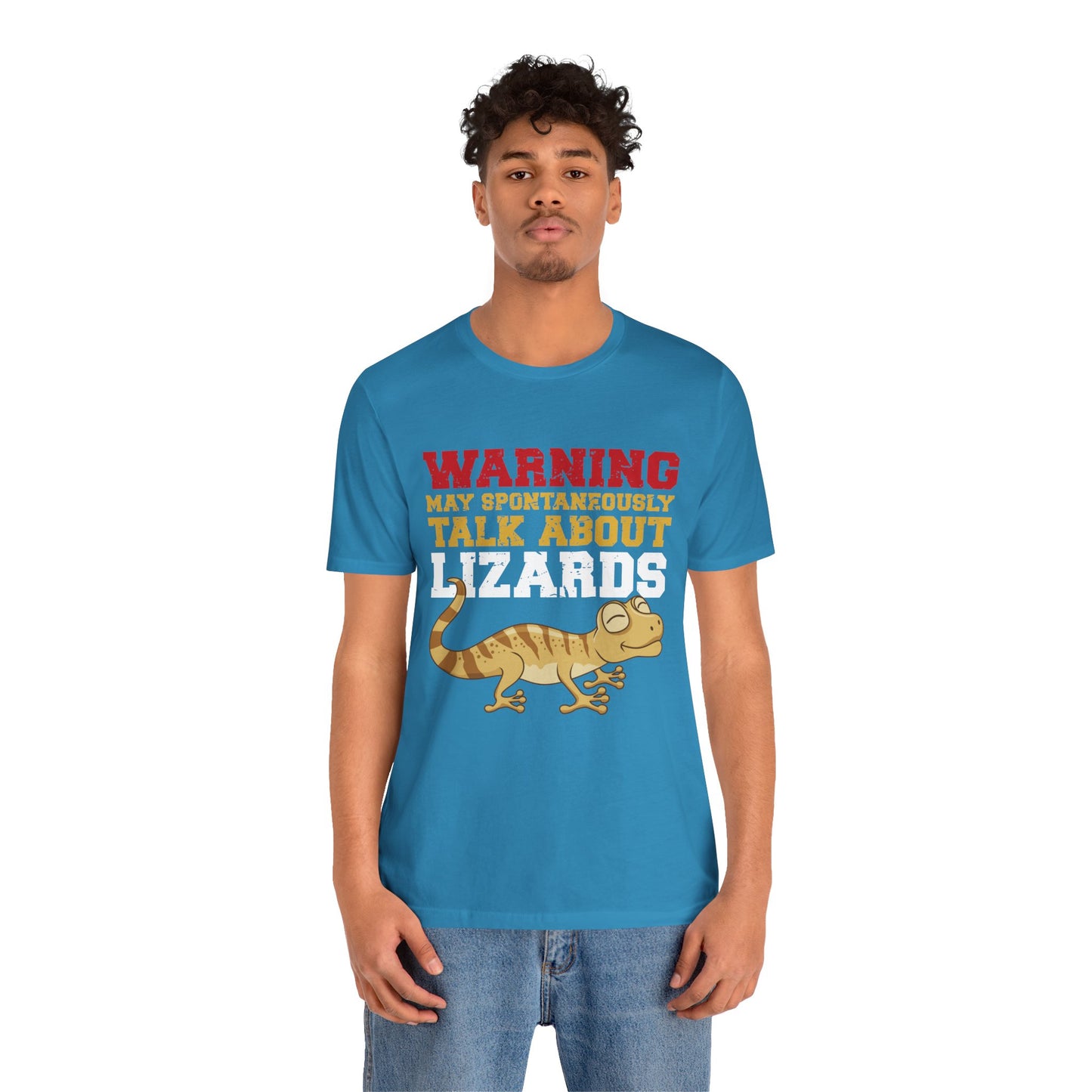 "May Talk About Lizards" Unisex Jersey Tee - Casual Everyday Wear - Great for Reptile Lovers