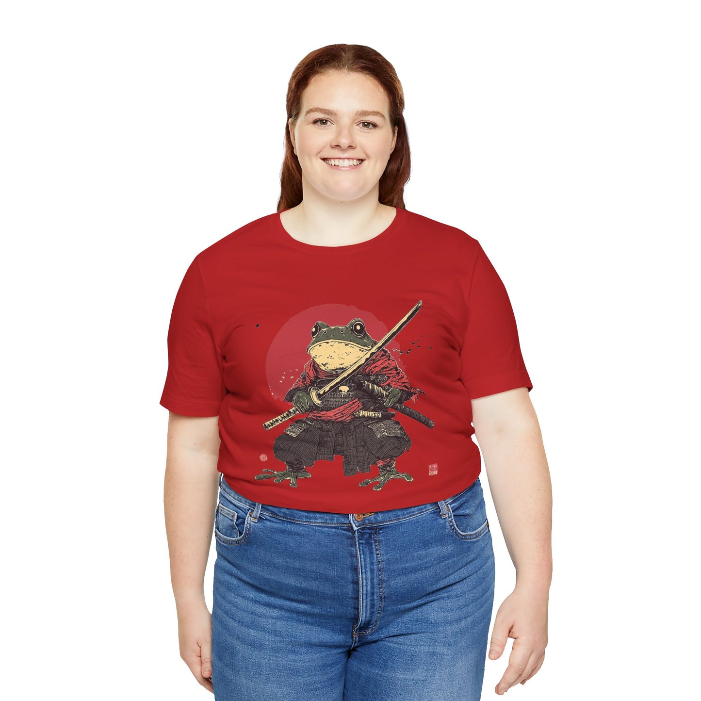 Samurai Frog Unisex Jersey Tee - Casual Everyday Wear - Great for Reptile Lovers