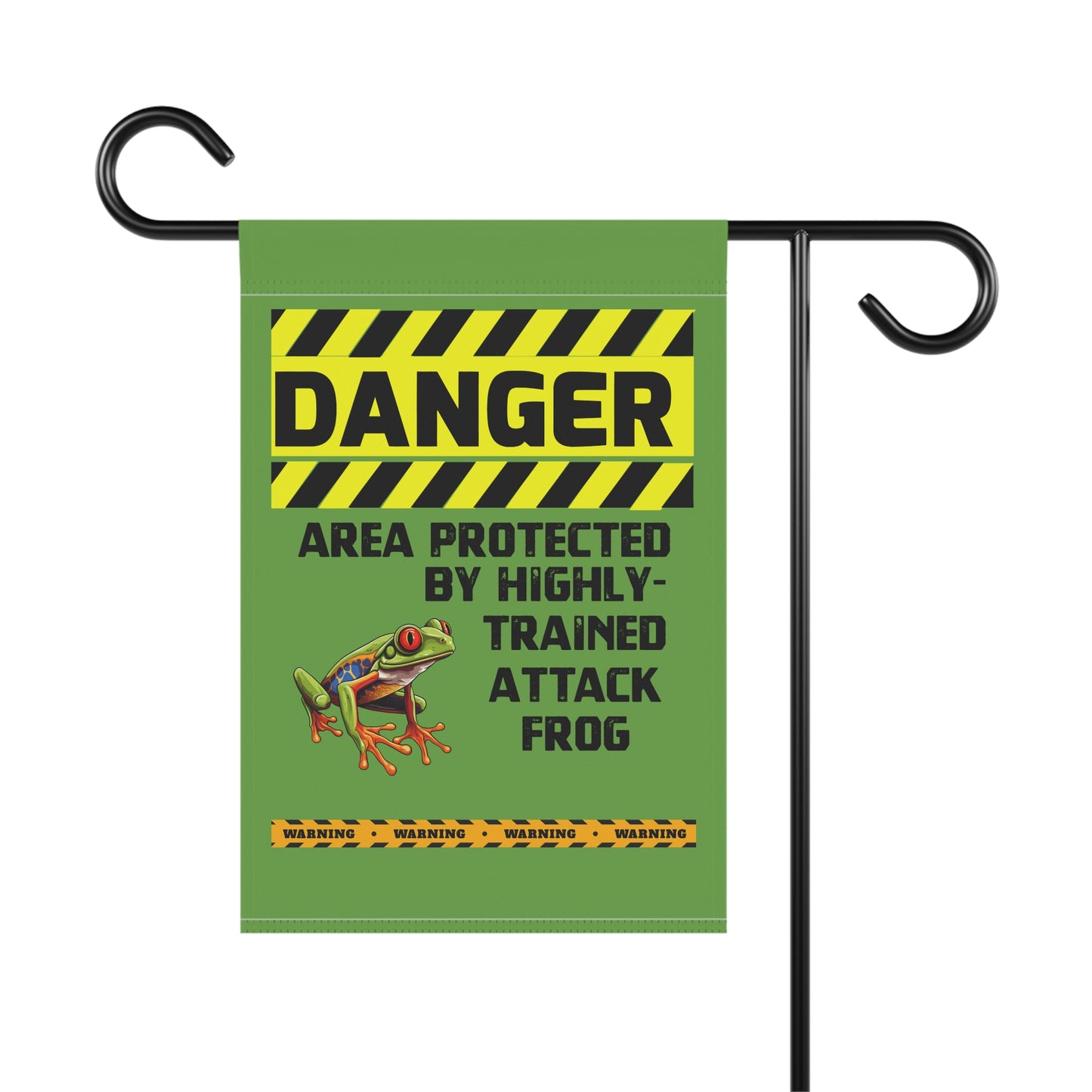 Red-Eyed Tree Frog Danger Garden House Banner - Customizable Outdoor Decor to Showcase Your Love of Reptiles